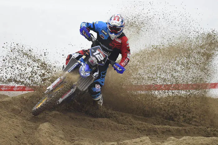 La WR250F del team Miglio Yamaha Yamalube vincente con Martini a Lignano Sabbiadoro 