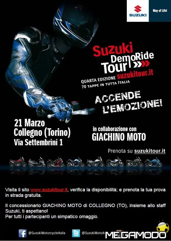 Al via i Suzuki DemoRide Tour 2015