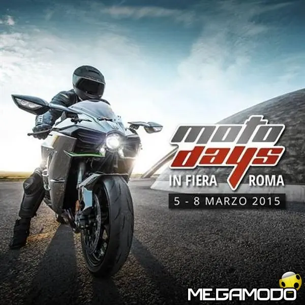 kawasaki accende i motori ai motodays di roma motodays