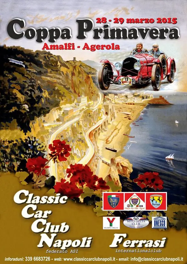 Coppa Primavera: al via il 2015 del Classic Car Club Napoli con la famosa gara “Amalfi-Agerola”