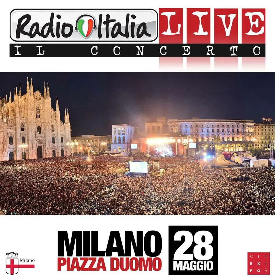 “Radio Italia Live - Il Concerto”: il 28 maggio in Piazza Duomo 
