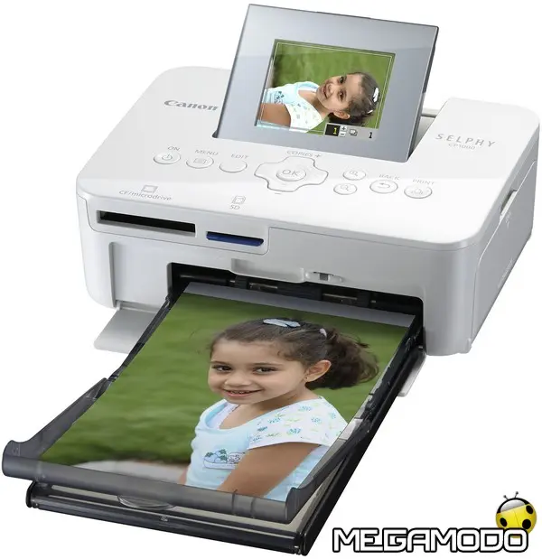 selphy cp1000 fsl postcard tray lcd up white