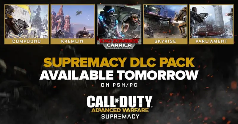 Call Of Duty: Advanced Warfare Supremacy disponibile per Playstation e PC