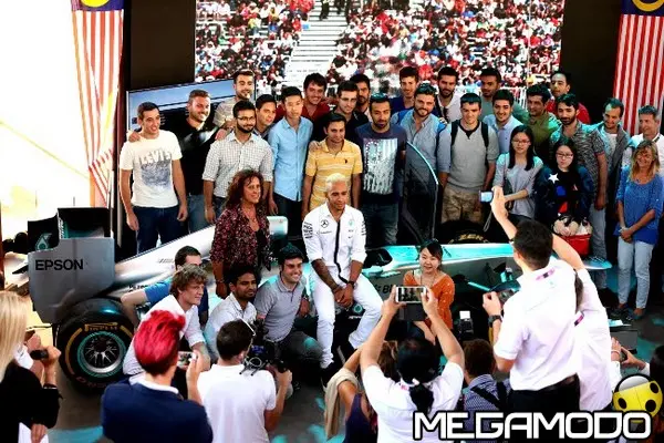 Lewis Hamilton a Expo Milano 2015