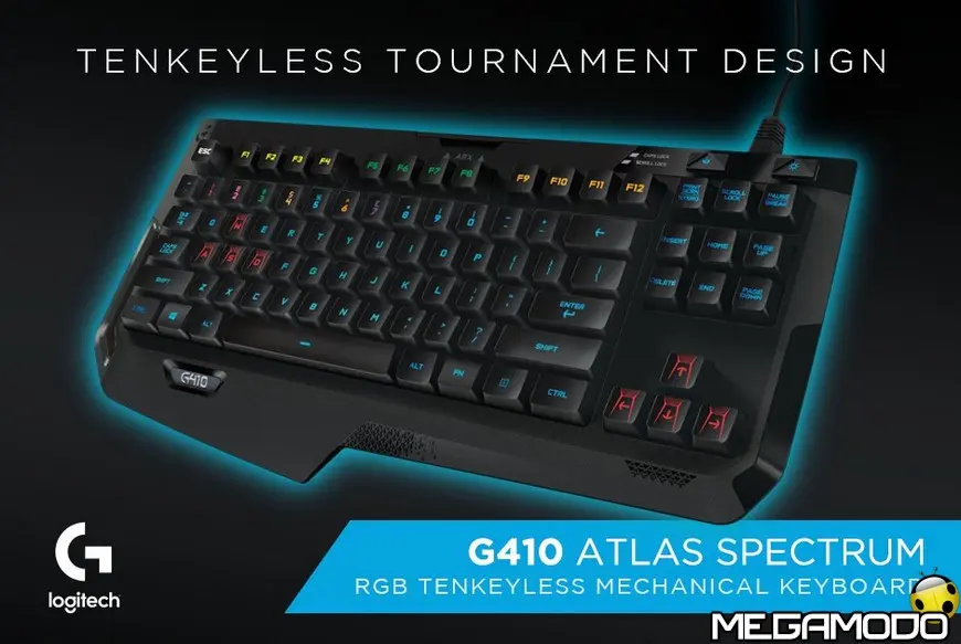 Logitech: nuova tastiera G410 Atlas Spectrum
