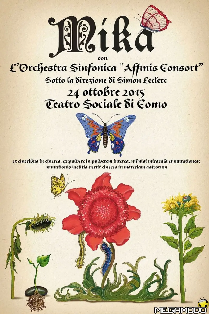 MIKA il 24 ottobre a Como con l’orchestra “AFFINIS CONSORT” diretta da SIMON LECLERC