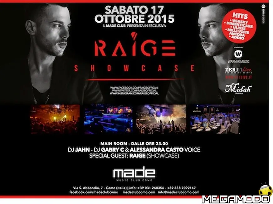Made Club di Como: il 10/10 Lush & Simon, il 17/10 Raige showcase