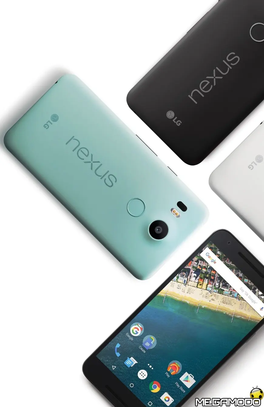 Nexus 5X disponibile da oggi