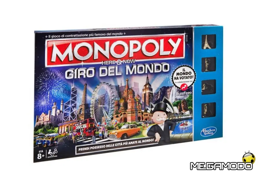 Monopoly Giro del Mondo, le 22 Città del cuore