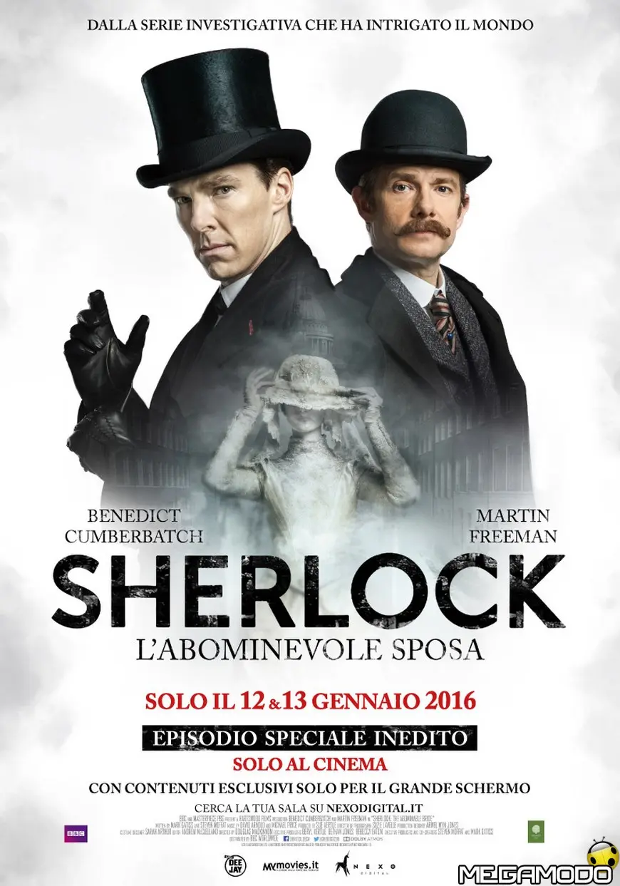 SHERLOCK con BENEDICT CUMBERBATCH e MARTIN FREEMAN arriva al CINEMA