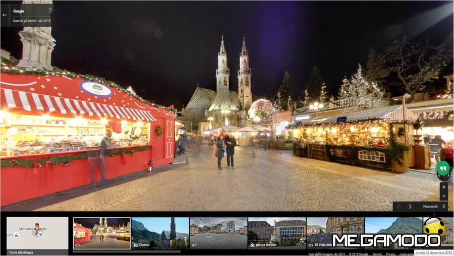 Ai mercatini di Natale con Google Street View