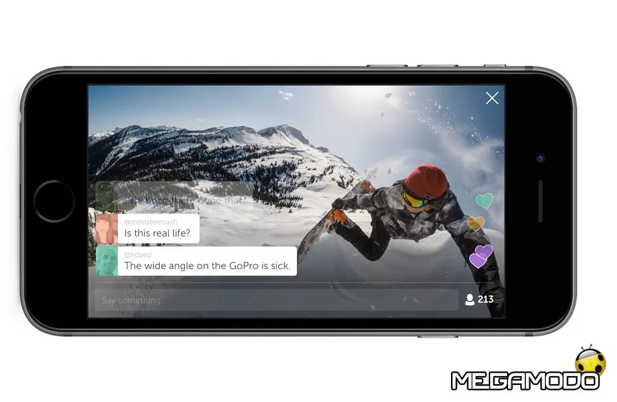 GoPro Hero 4 live su Periscope per iPhone