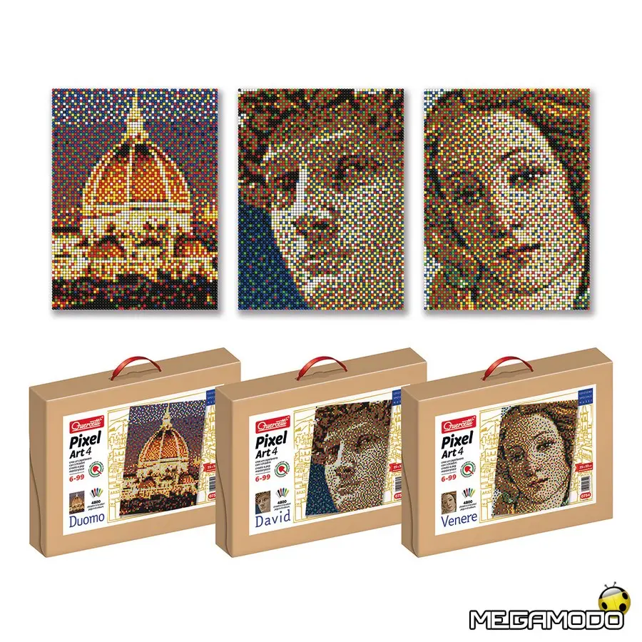Quercetti, Chiodini in pixel art a Firenze