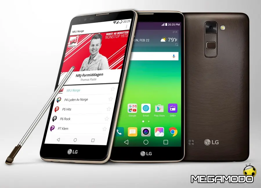LG Stylus DAB+, lo Smartphone con la Digital Radio