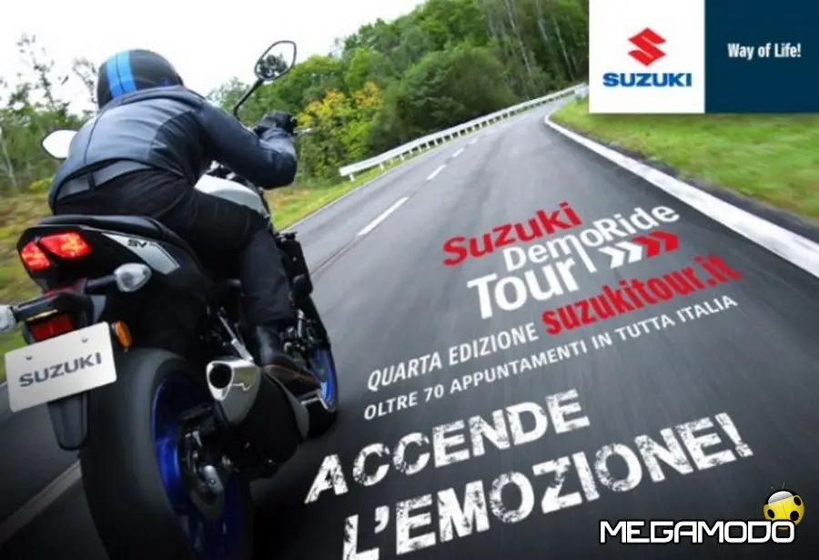 Suzuki DemoRide Tour, SV650 ed altre novità in prova ad Aprile