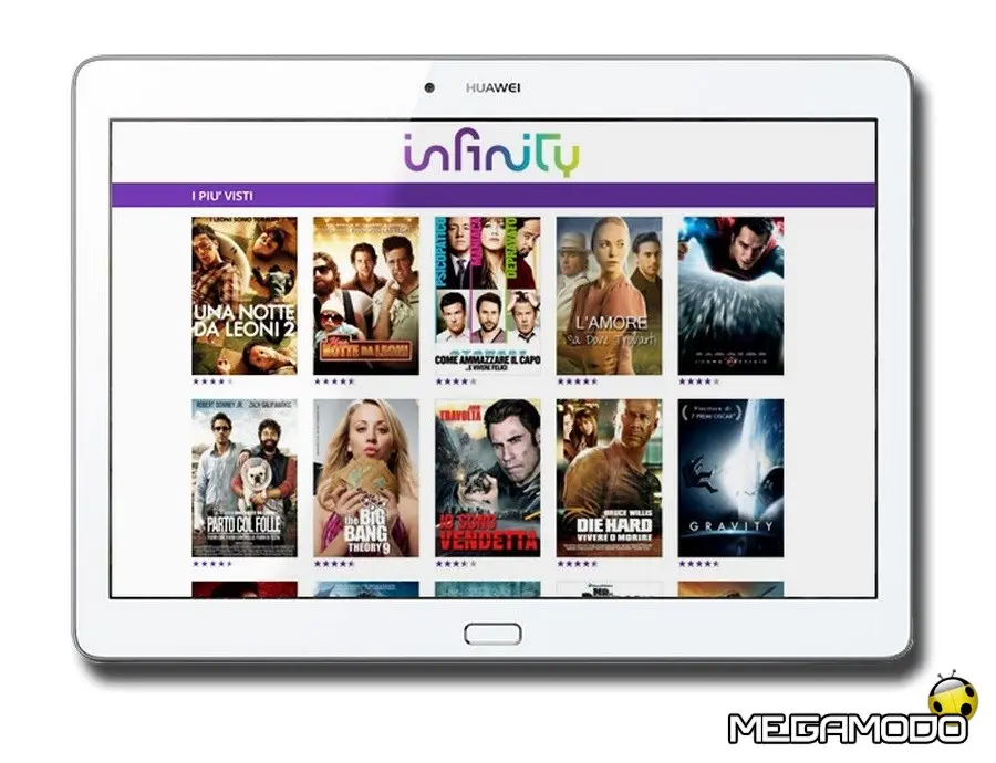 Infinity, Uber e Huawei: le tue Serie TV preferite sempre con te!