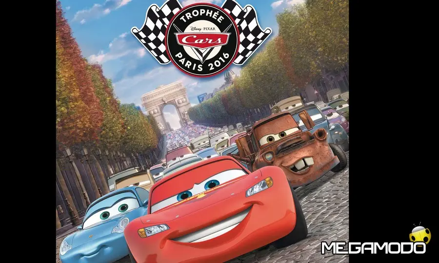 Le auto di 'Cars' invadono gli Champs-Elysees