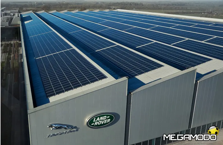 Jaguar Land Rover impiega solo energia elettrica proveniente da fonti rinnovabili