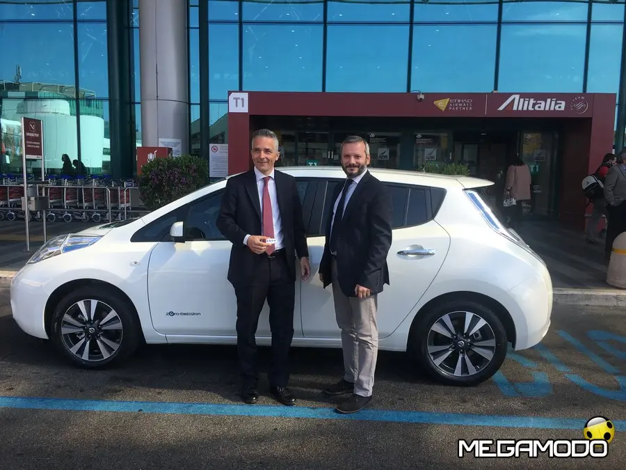 Nissan Leaf, a Fiumicino mobilità a zero emissioni al servizio del sociale