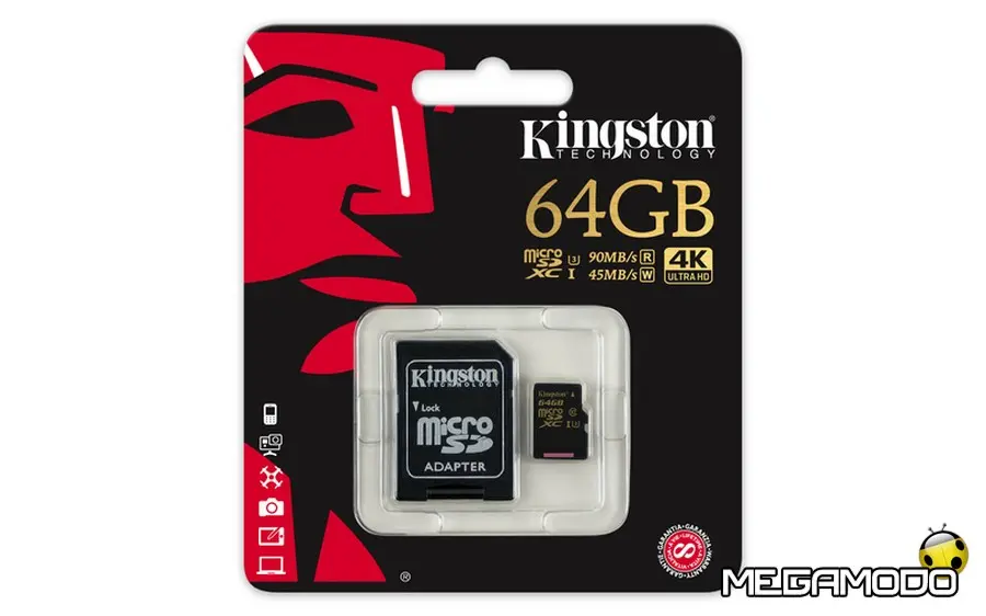 Kingston Digital presenta la nuova microSD Flash Card Gold U3
