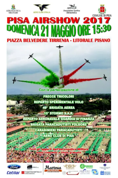Ford è Transportation Partner dell’Air Show di Pisa
