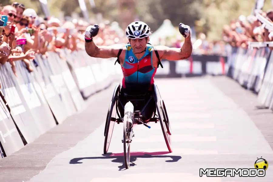 Zanardi, BMW Brand Ambassador, all'IRONMAN 70.3 Italy