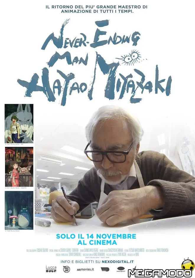 "Never Ending Man - Hayao Miyazaki", solo il 14 novembre al cinema!
