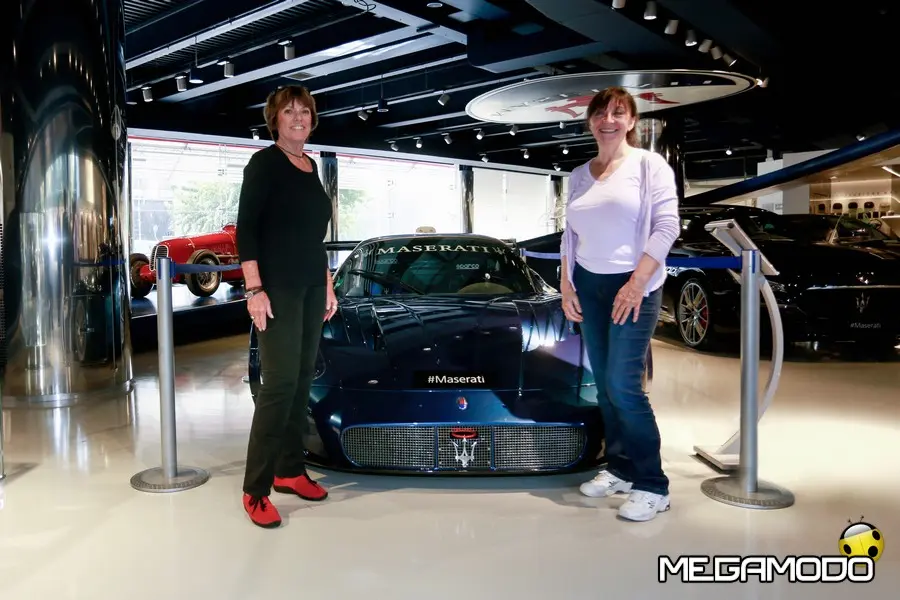 Maserati, Lyn St. James e Joanna Villeneuve in visita a Modena