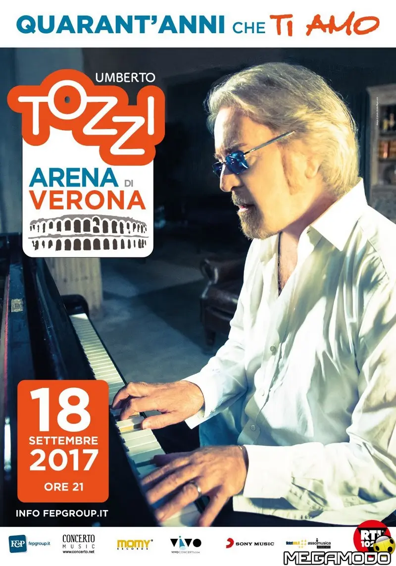 Umberto Tozzi, domani live all'Arena di Verona!
