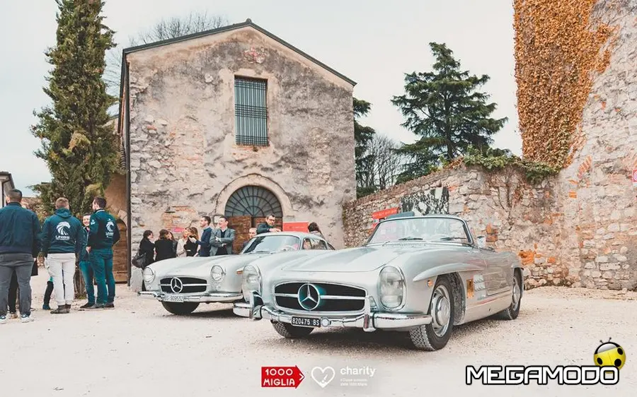 Le auto delle 1000 miglia danno spettacolo a Scalo Milano