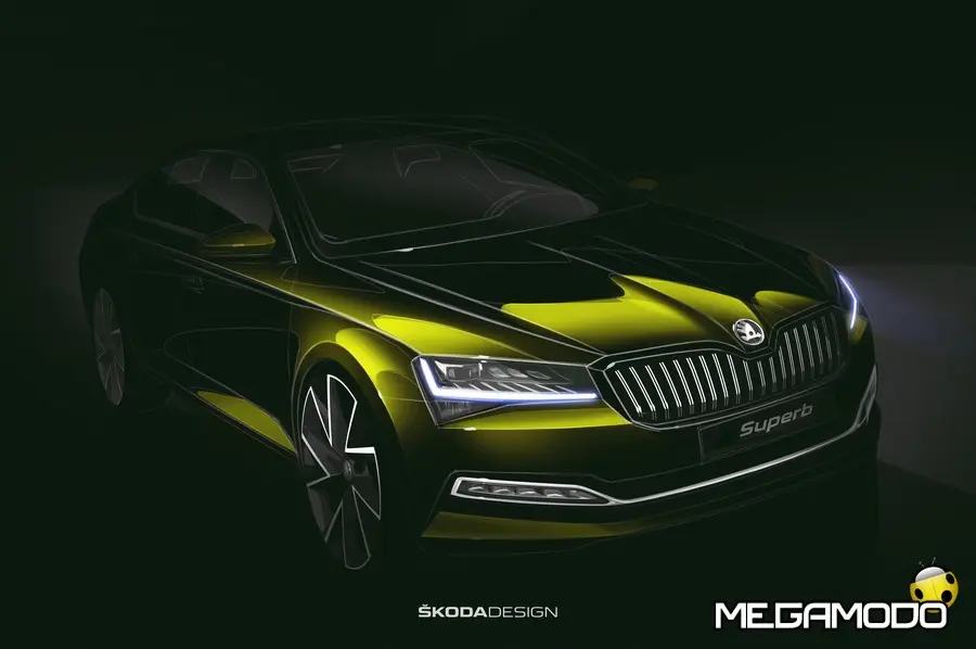 Skoda svela il primo bozzetto della Skoda Superb