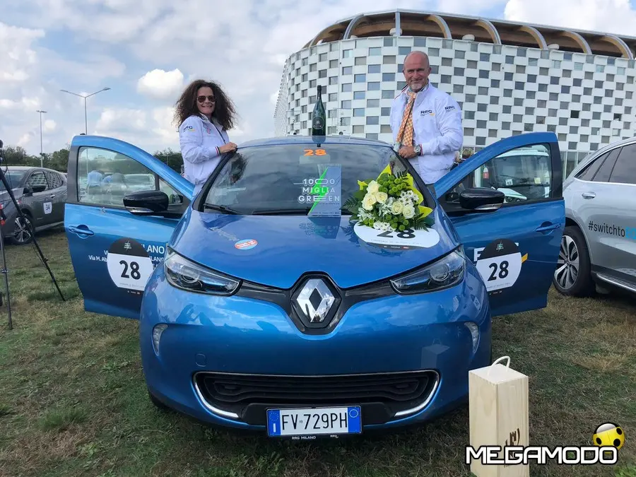 Renault Zoe sul podio della Mille Miglia Green