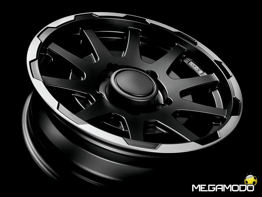 Sparco Dakar applicazione speciale,  il cerchio in lega disegnato per Suzuki Jimny