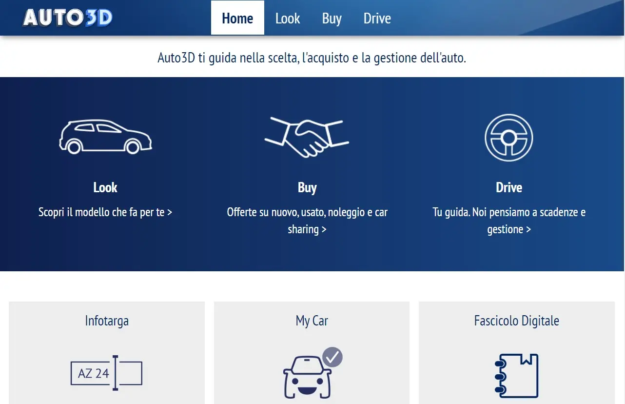 ACi lancia la piattaforma web "Auto 3d"