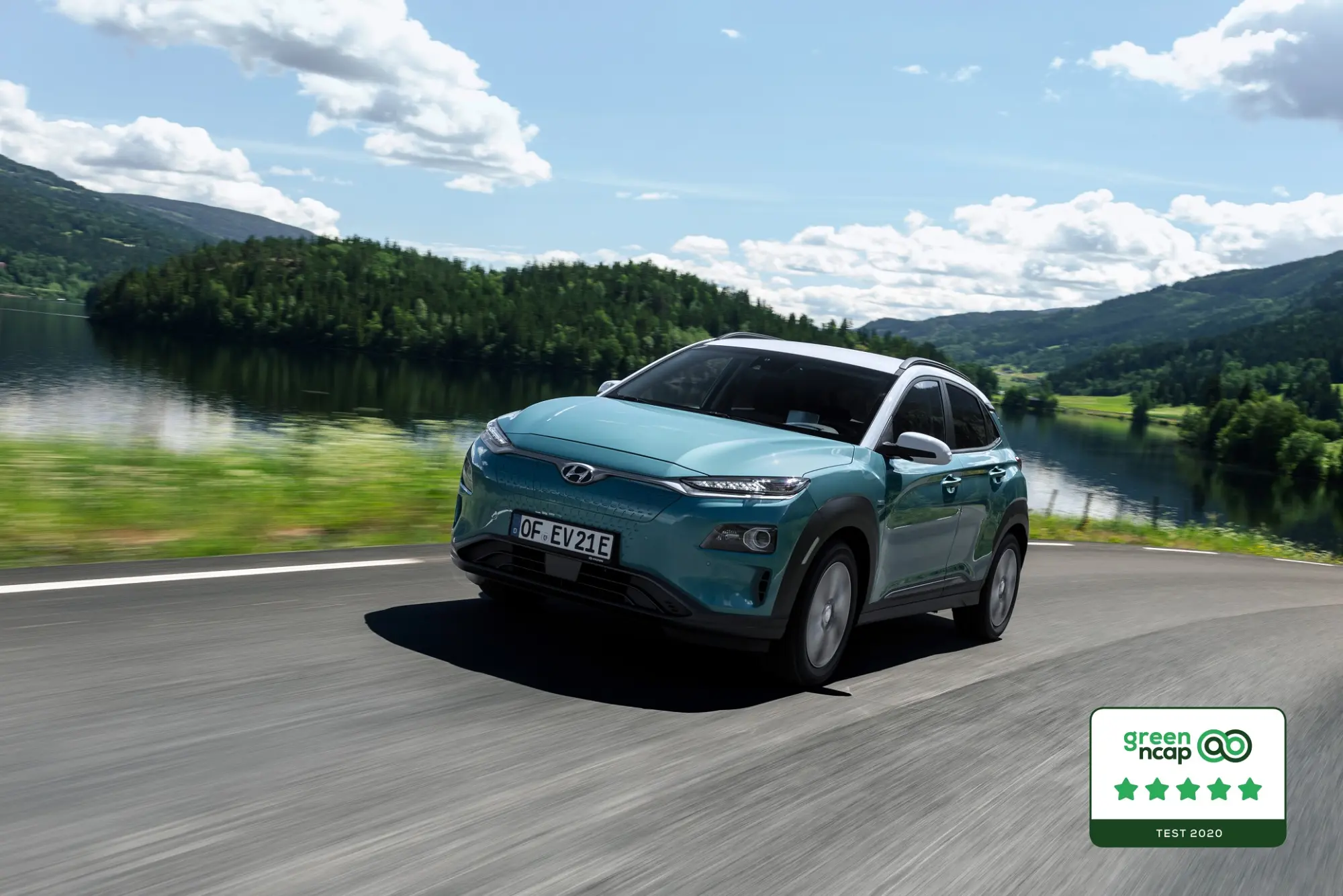 Green NCAP: Hyundai Kona Electric ha conquistato le cinque stelle