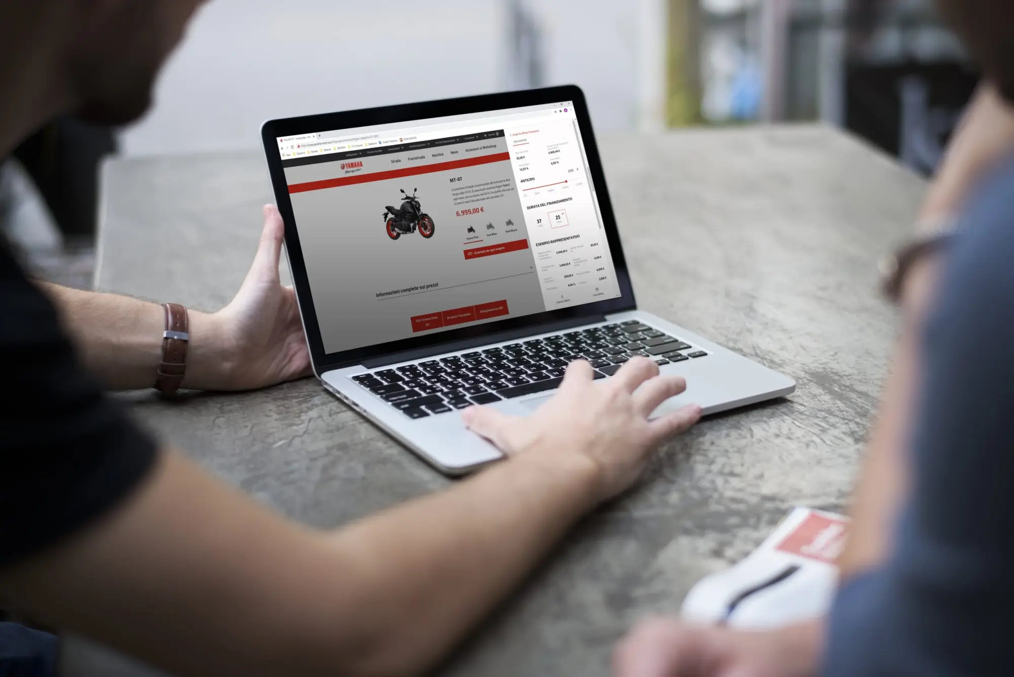 Yamaha lancia il web calculator finanziario