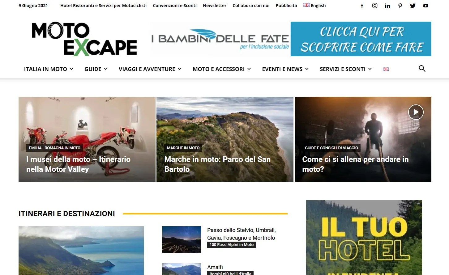 La vacanza post Covid? È con MOTO EXCAPE