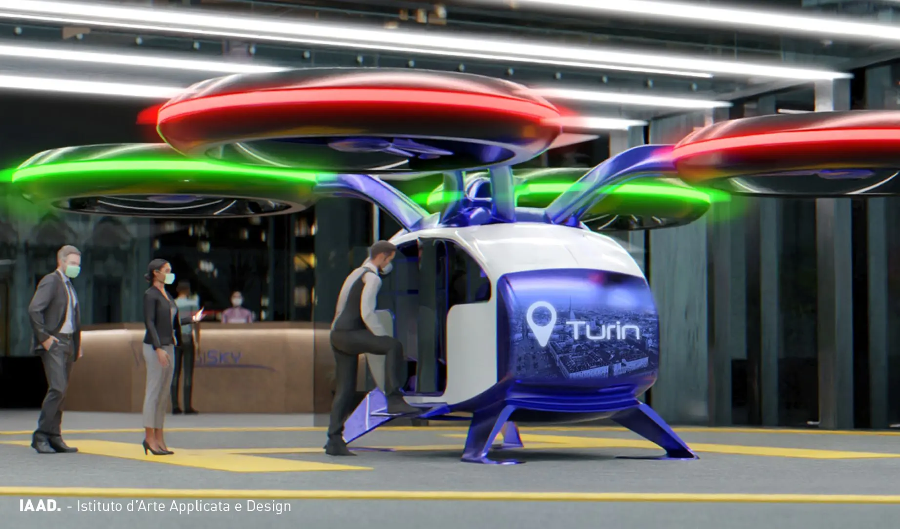 Skygate: gli studenti dello IAAD disegnano i taxi aerei del futuro