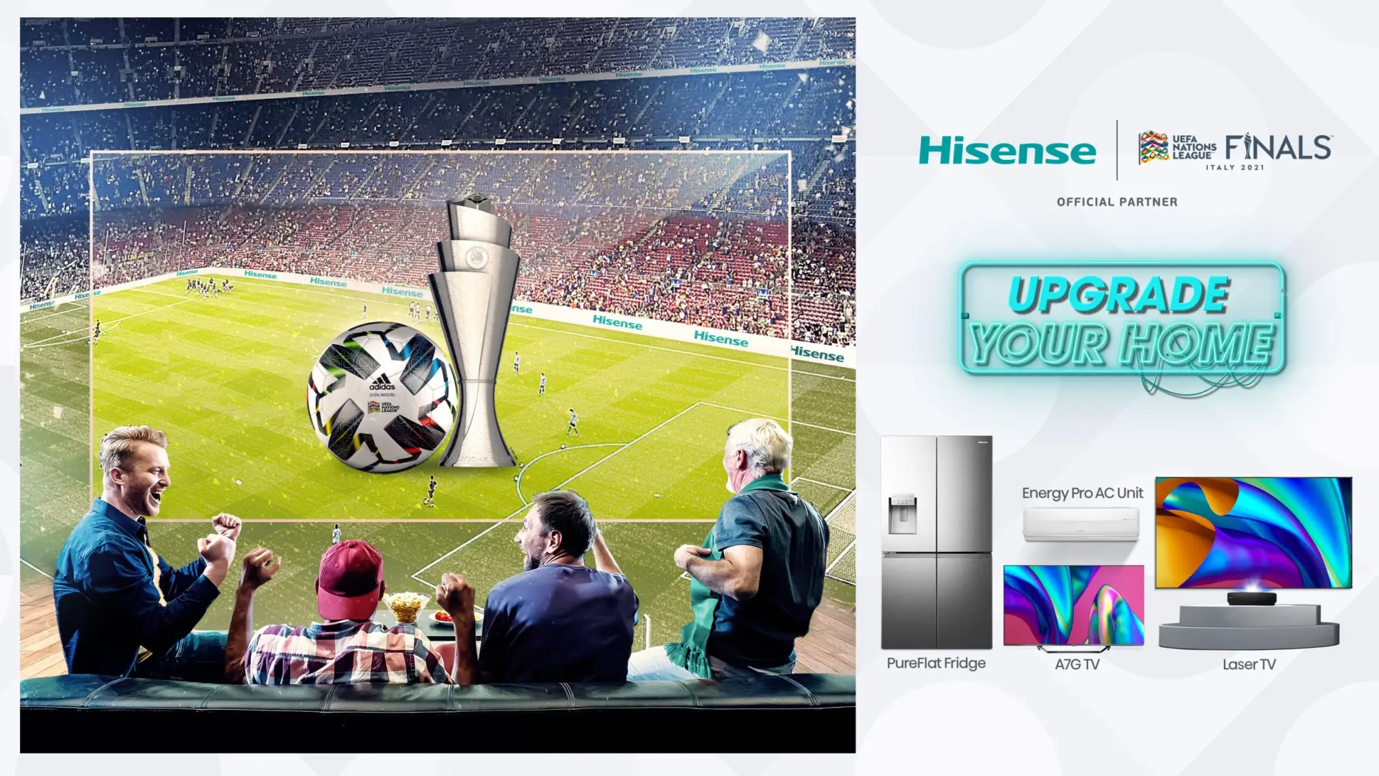 Hisense è partner delle finali di UEFA Nations League 2021