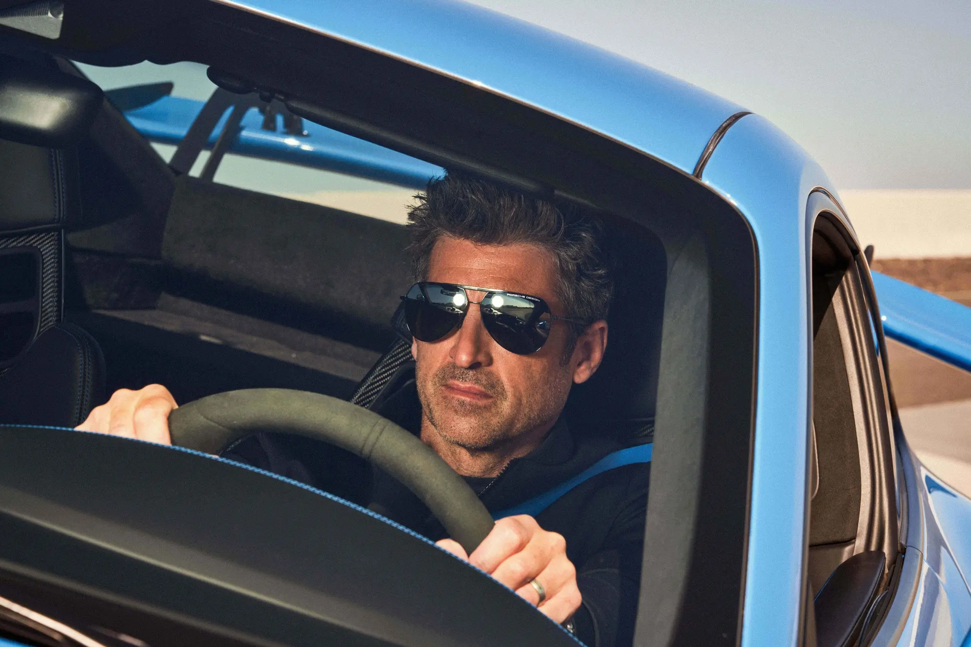Patrick Dempsey presenta la "Limited Air Spring Collection" di Porsche Design Eyewear
