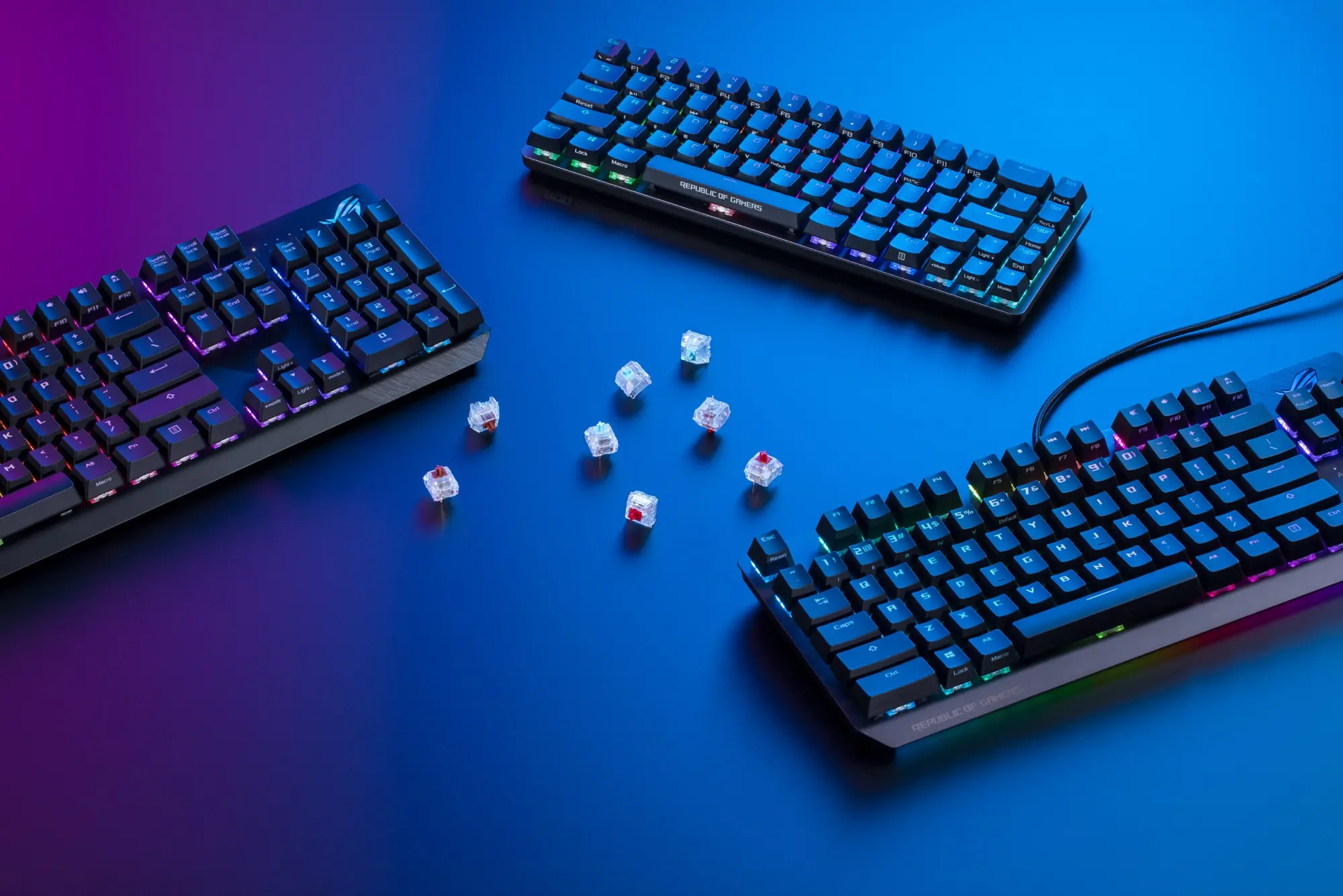 Asus ROG annuncia il mouse "Spatha X" e le tastiere "Rog Strix Scope Nx"