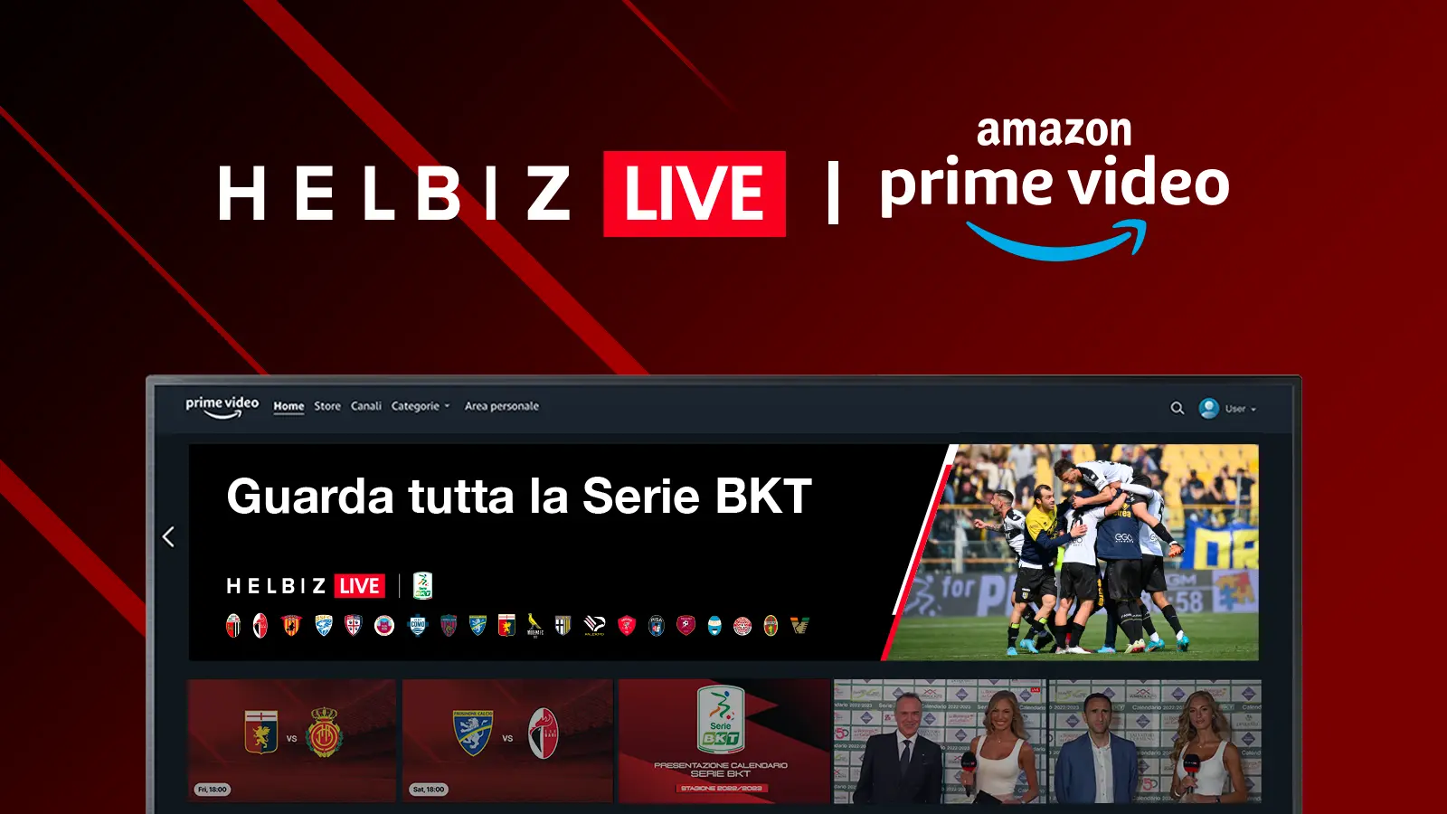 Helbiz Live: la Serie BKT disponibile su Amazon Prime Video