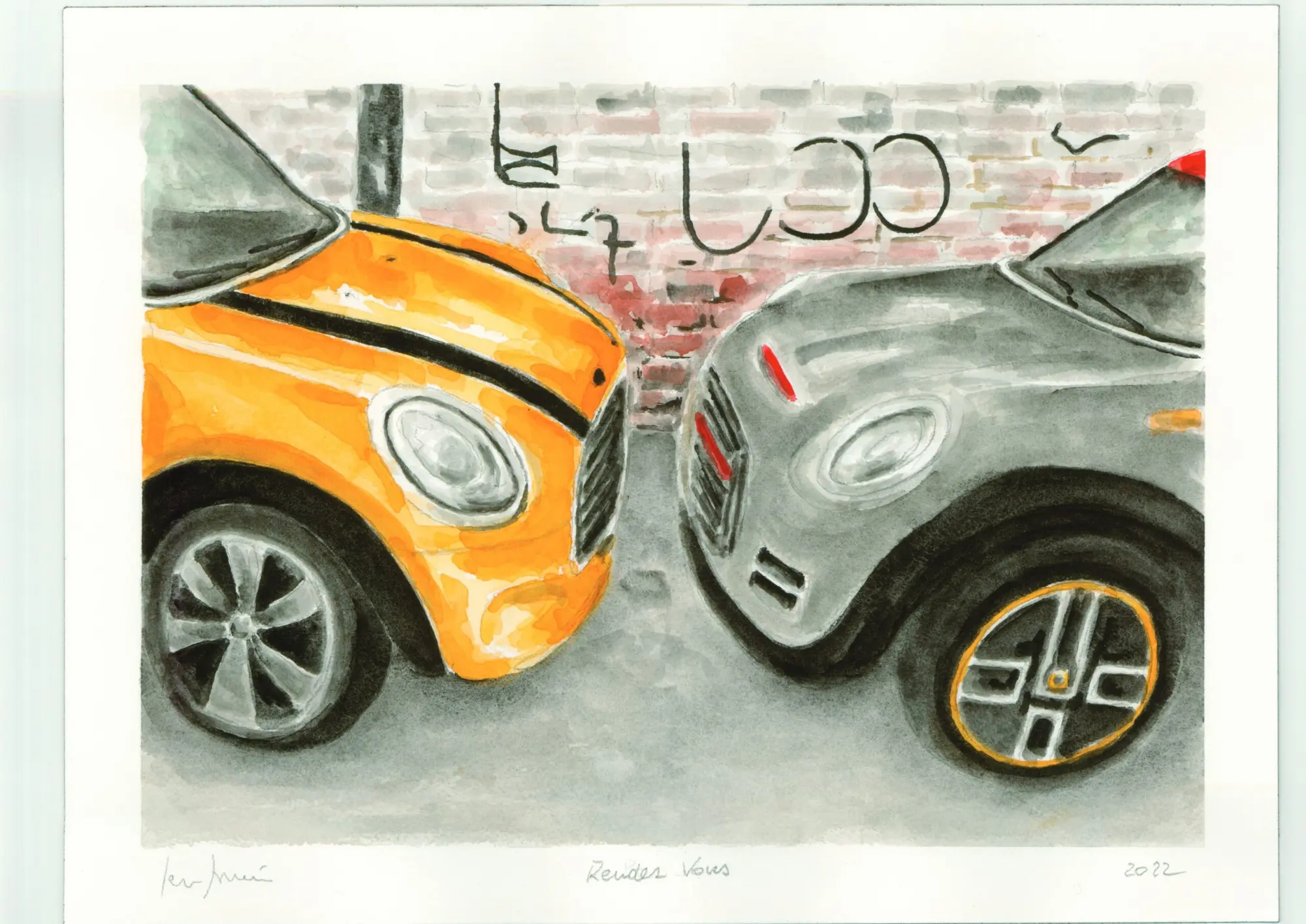 MINI celebra il Big Love il giorno di San Valentino con la mostra di acquerelli “Baci”.