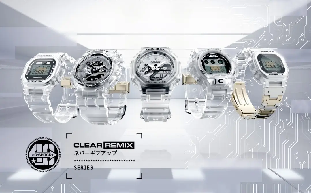 G-SHOCK CLEAR REMIX: indistruttibili e completamente trasparenti
