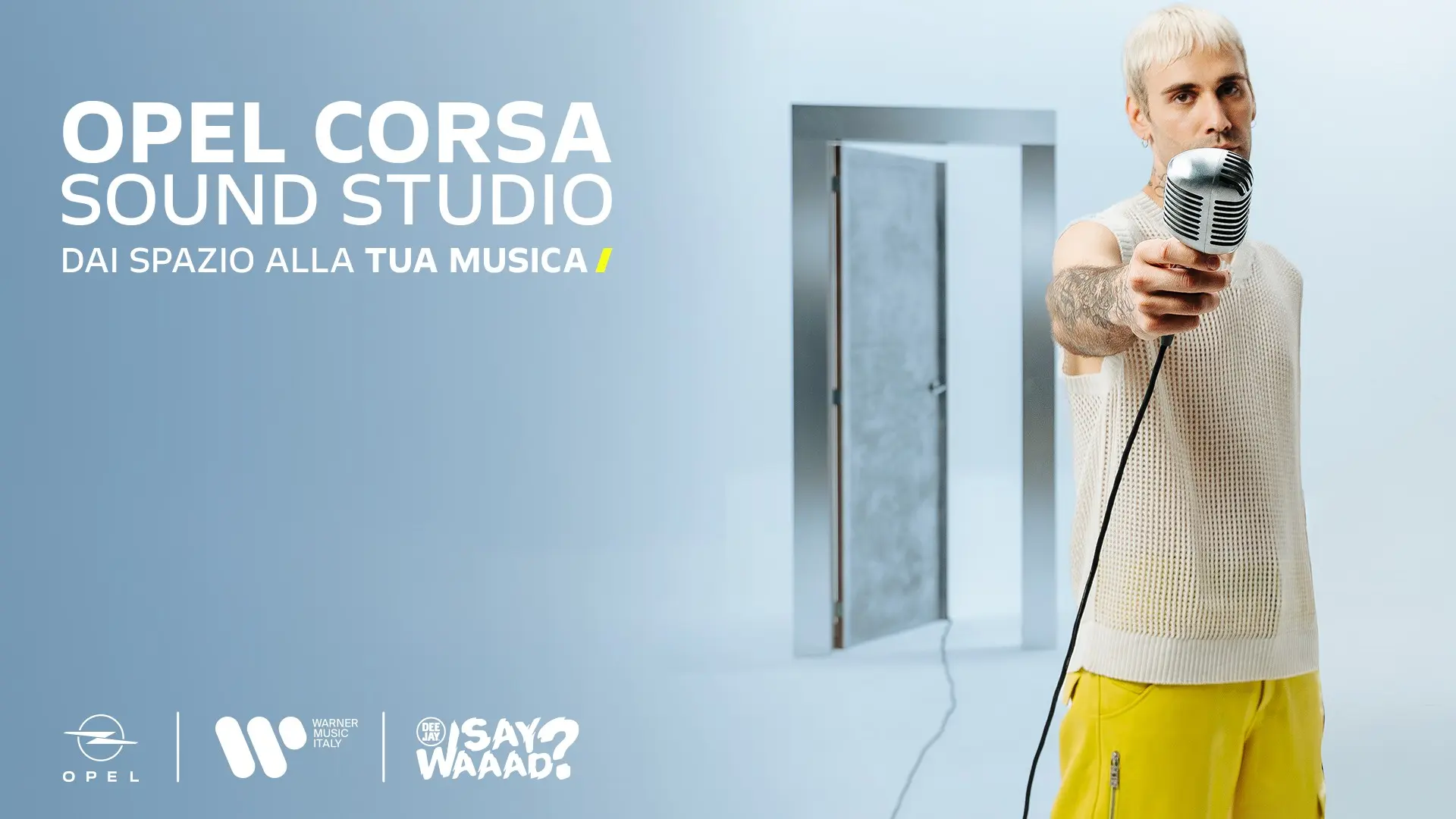 Opel con Warner Music Italy lancia “Opel Corsa Sound Studio”