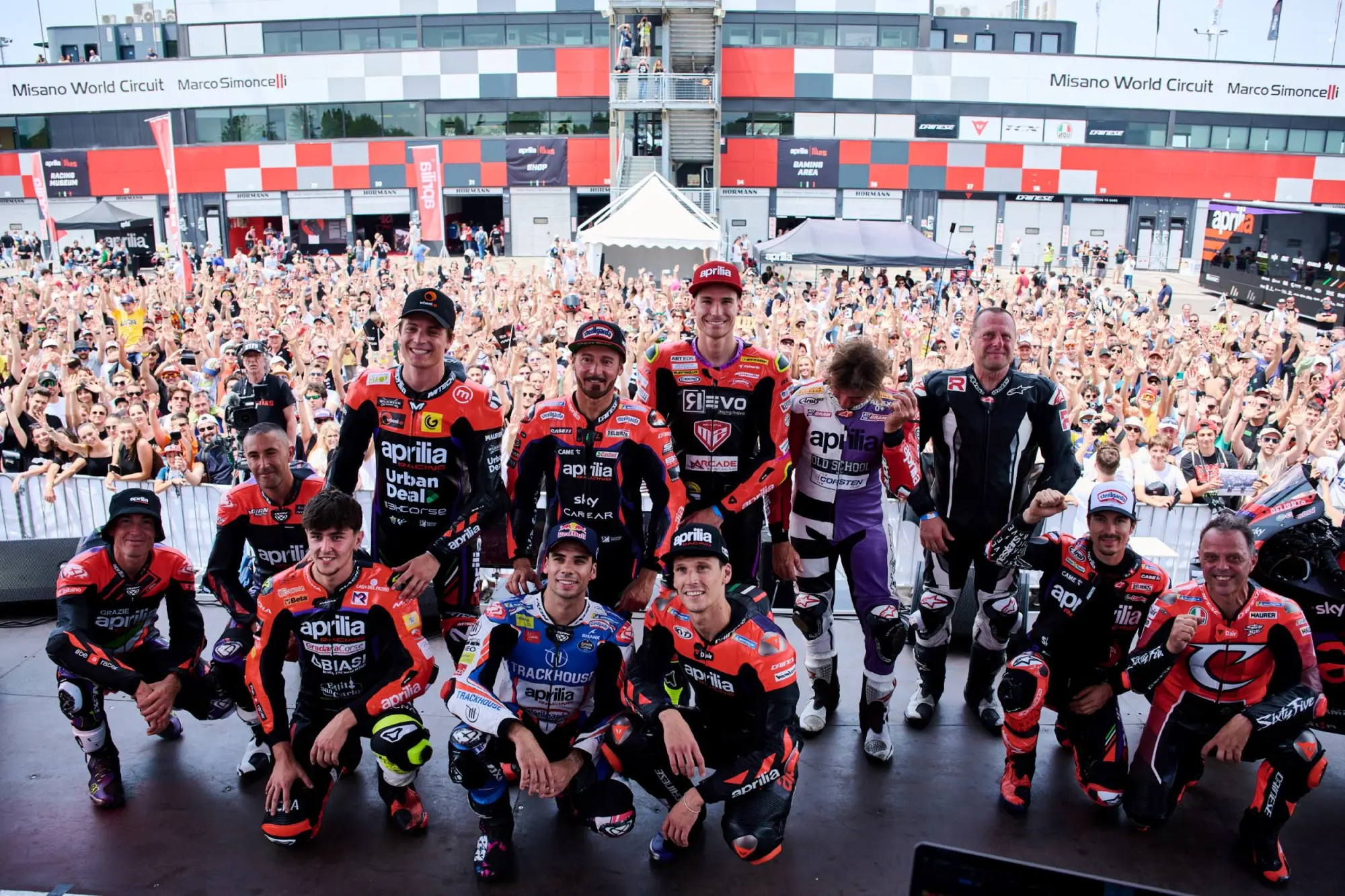 In più di ventimila a Misano alla festa Aprilia All Stars