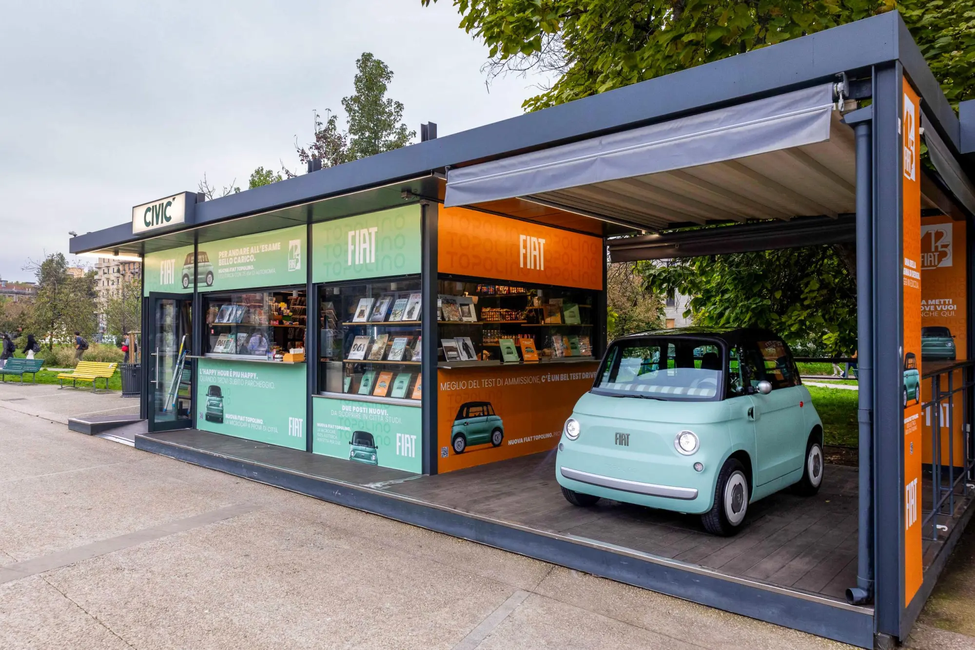 Fiat Topolino lancia “TOP-NEWS” la nuova iniziativa nelle edicole milanesi