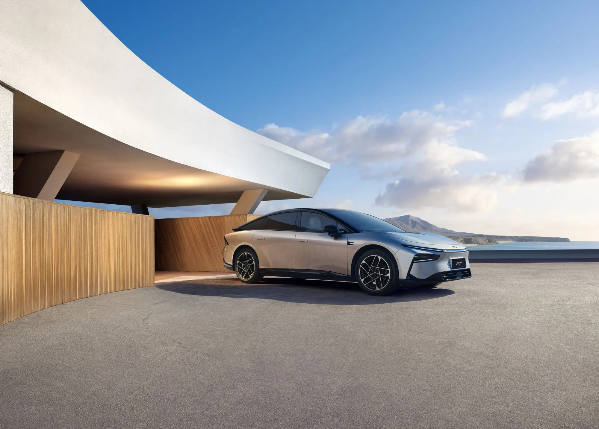 XPENG al Salone di Parigi con la berlina fastback AI-based P7+