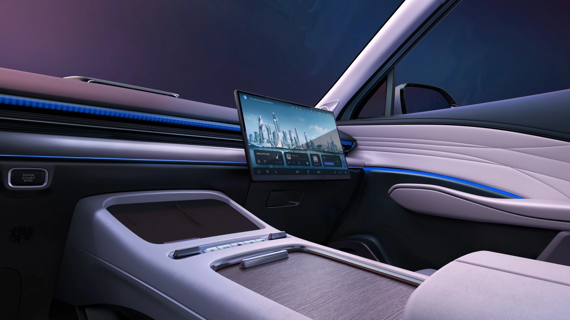 OMODA 7: nuove esperienze interattive con lo schermo star-track scorrevole