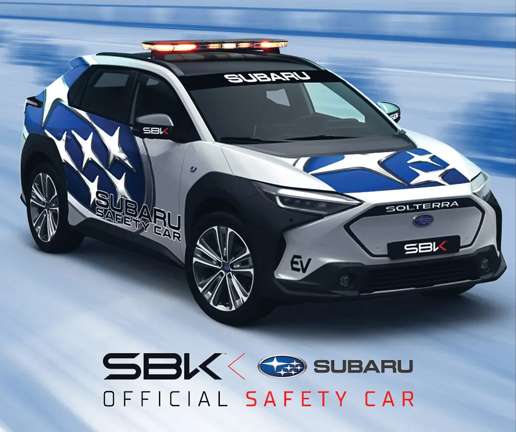 Subaru: Solterra è la Safety Car del WorldSBK